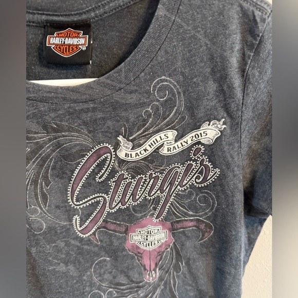 🔴Harley-Davidson Women's Charcoal Sturgis Graphic Tee - Picture 2 of 4